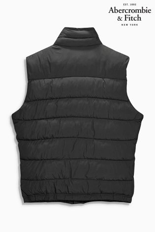 Black Abercrombie & Fitch Padded Gilet